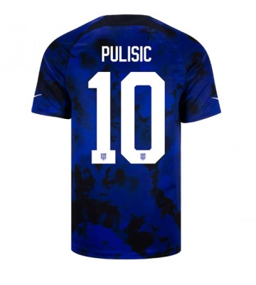 Forenede Stater Christian Pulisic #10 Udebanetrøje VM 2022 Kort ærmer